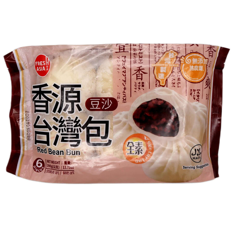 Fresh Asia Red Bean Bun (6pcs) 390g (Frozen) - Tuk Tuk Mart
