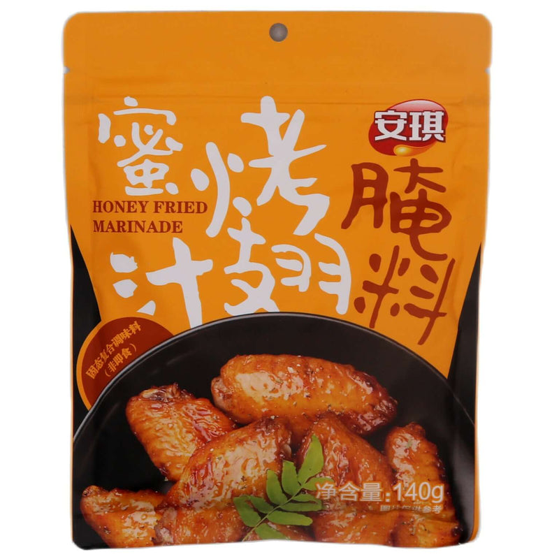Angel Honey Fried Marinade for Wings Powder 安琪 蜜汁烤翅醃料 140g - Tuk Tuk Mart