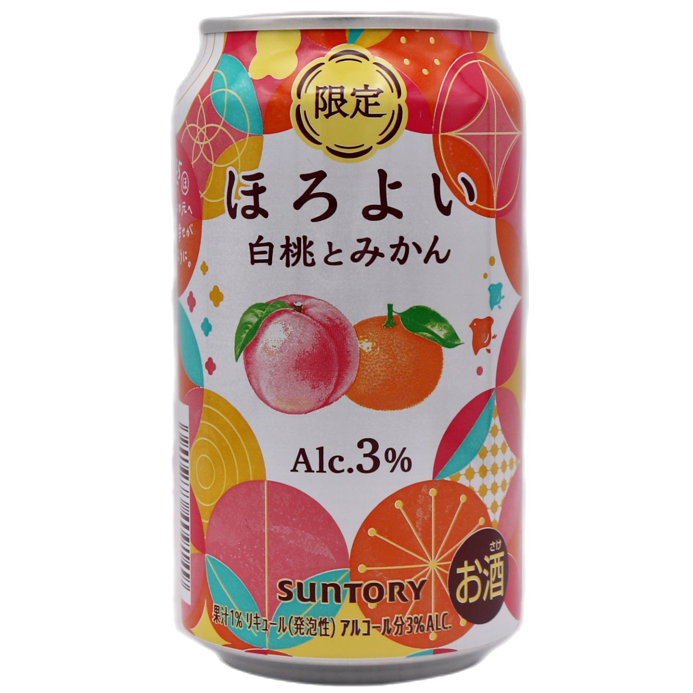 Suntory Horoyoi White Peach and Mandarin Orange Flavoured Cocktail (Alc. 3% Vol.) 350ml - Tuk Tuk Mart