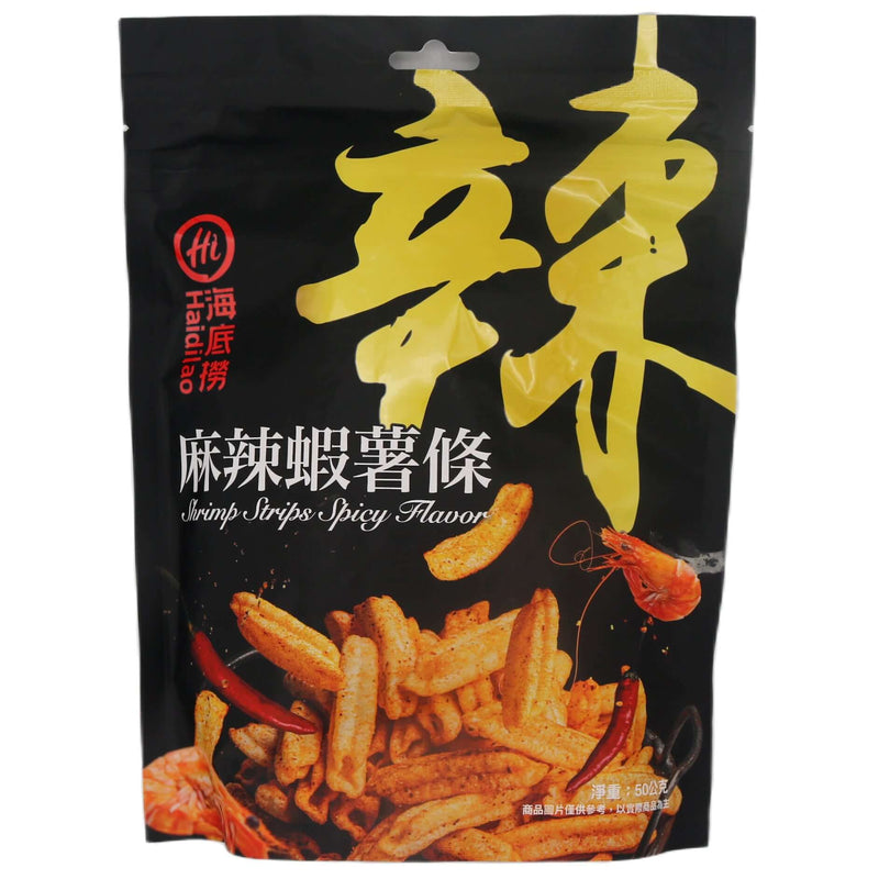 Haidilao Shrimp Fries Spicy Flavour 海底撈 麻辣蝦薯條 50g - Tuk Tuk Mart