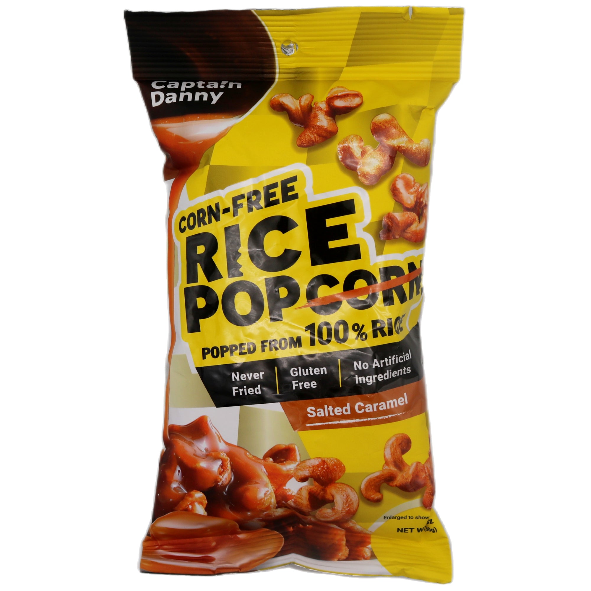 Capta!n Danny Rice Popcorn Salted Caramel Flavour 30g - Tuk Tuk Mart