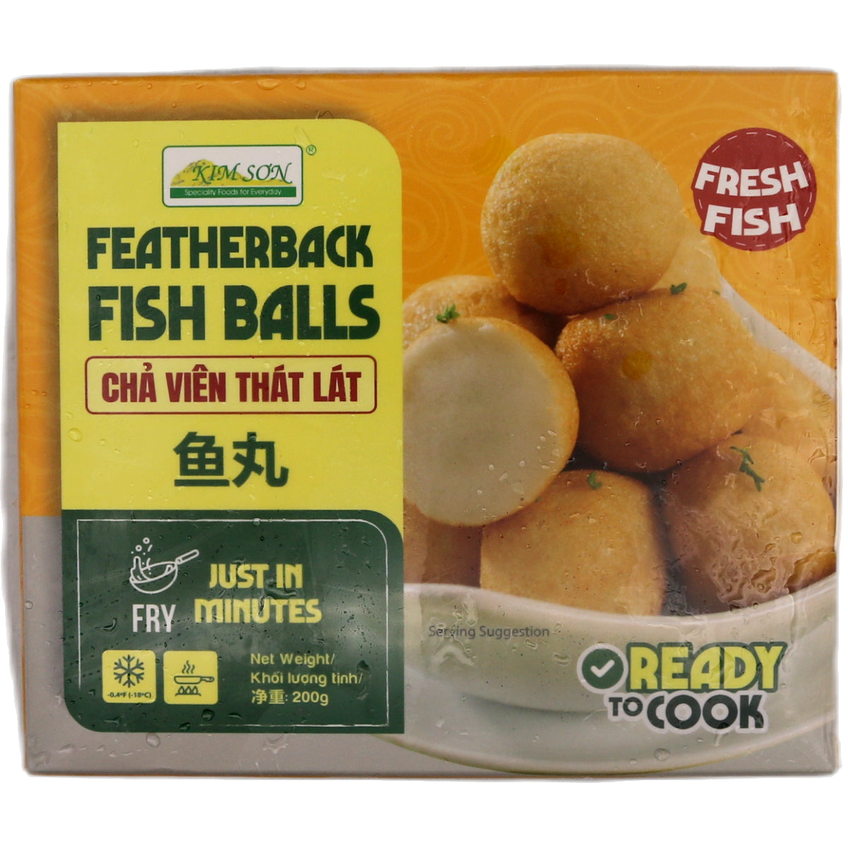 Kim Son Featherback Fish Balls 200g (Frozen) - Tuk Tuk Mart