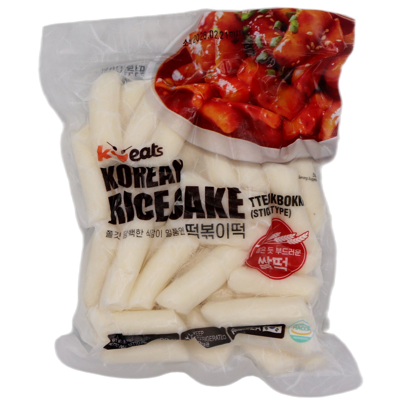 K-Eats Korean Rice Cake 500g (Frozen) - Tuk Tuk Mart