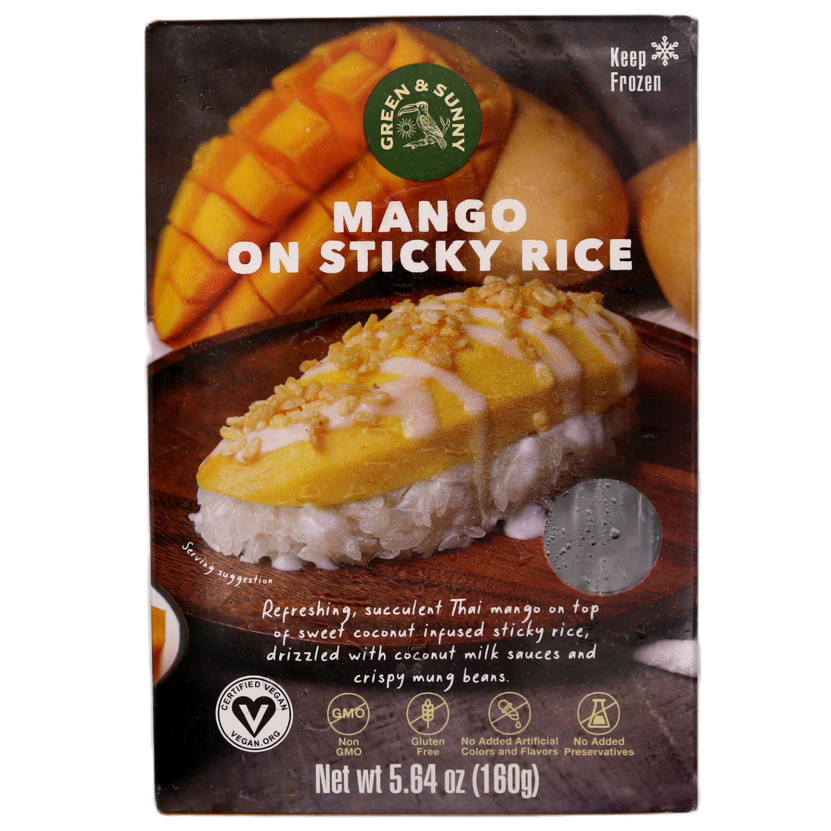 Green & Sunny Mango On Sticky Rice 160g (Frozen) - Tuk Tuk Mart