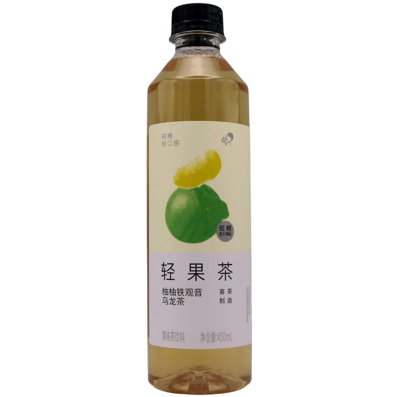 HeyTea Grapefruit Tieguanyin Oolong Tea Fruity Tea Beverage (Light) 喜茶柚柚鐵觀音烏龍茶果味茶飲料 450ml - Tuk Tuk Mart