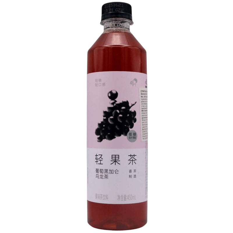 HeyTea Grape & Black Currant Oolong Tea Fruity Tea Beverage (Light) 喜茶葡萄黑加侖烏龍茶果味茶飲料 450ml - Tuk Tuk Mart