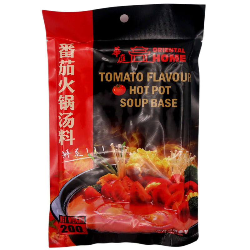Oriental Home Tomato Flavour Hot Pot Soup Base 華庭 番茄火鍋湯料 200g - Tuk Tuk Mart
