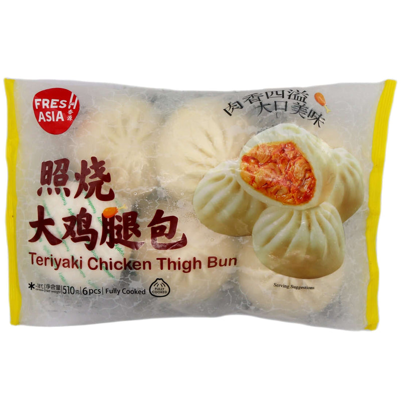 Fresh Asia Teriyaki Chicken Thigh Bun (6pcs) 510g (Frozen) - Tuk Tuk Mart