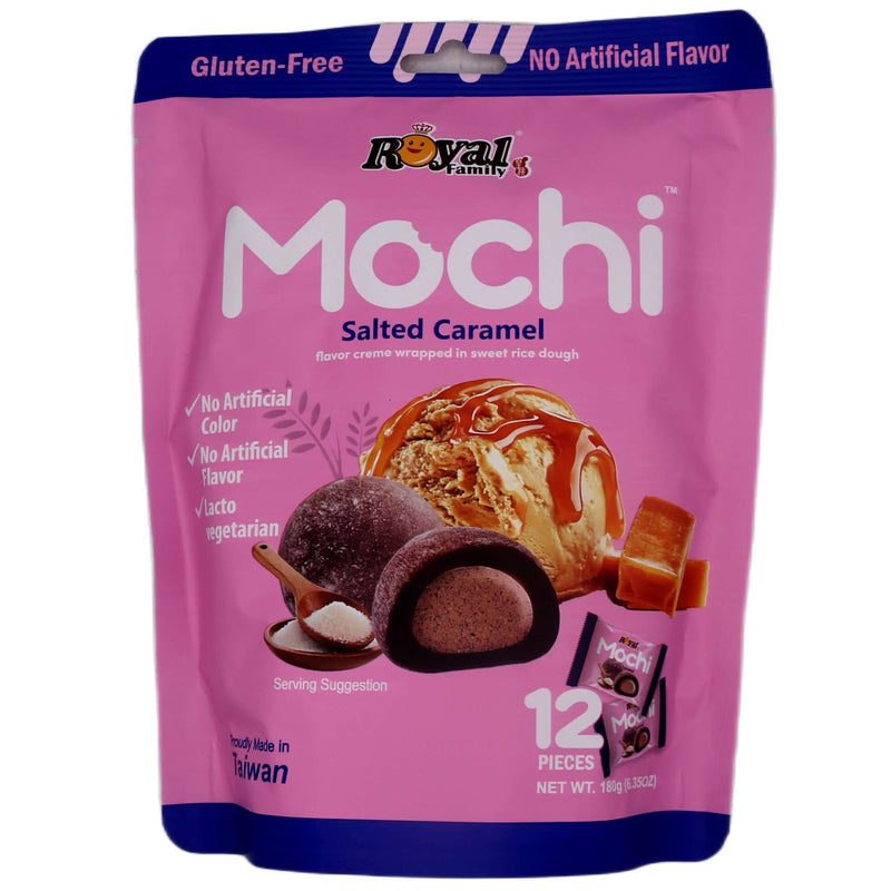 Royal Family Salted Caramel Mochi (15g*12pcs) 180g - Tuk Tuk Mart