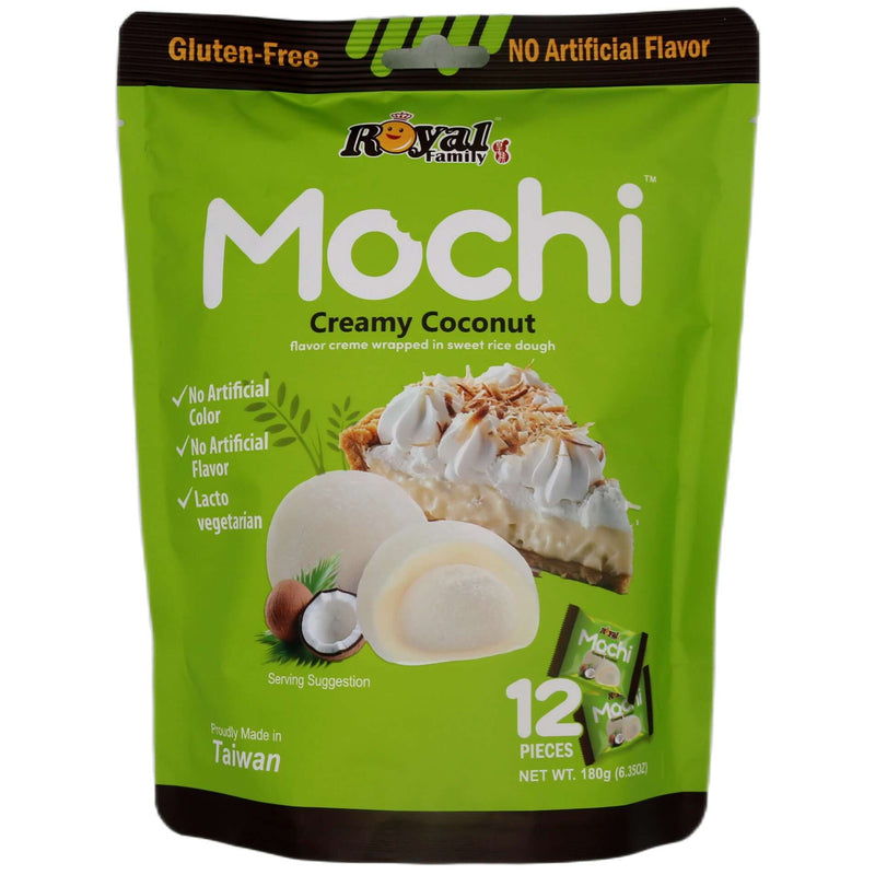 Royal Family Creamy Coconut Mochi (15g*12pcs) 180g - Tuk Tuk Mart