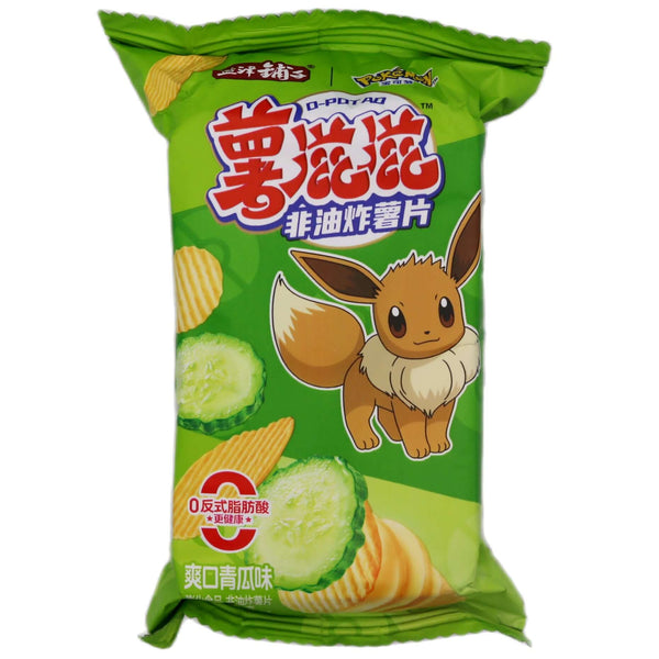 Yan Jin Pui Zi Non-Fried Potato Chips (Cucumber Flavour) 32g - Tuk Tuk Mart