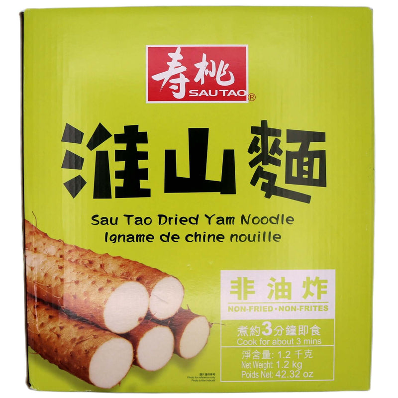 Sau Tao Yam Noodle 壽桃 淮山麵 (75g*16pcs) 1.2kg - Tuk Tuk Mart