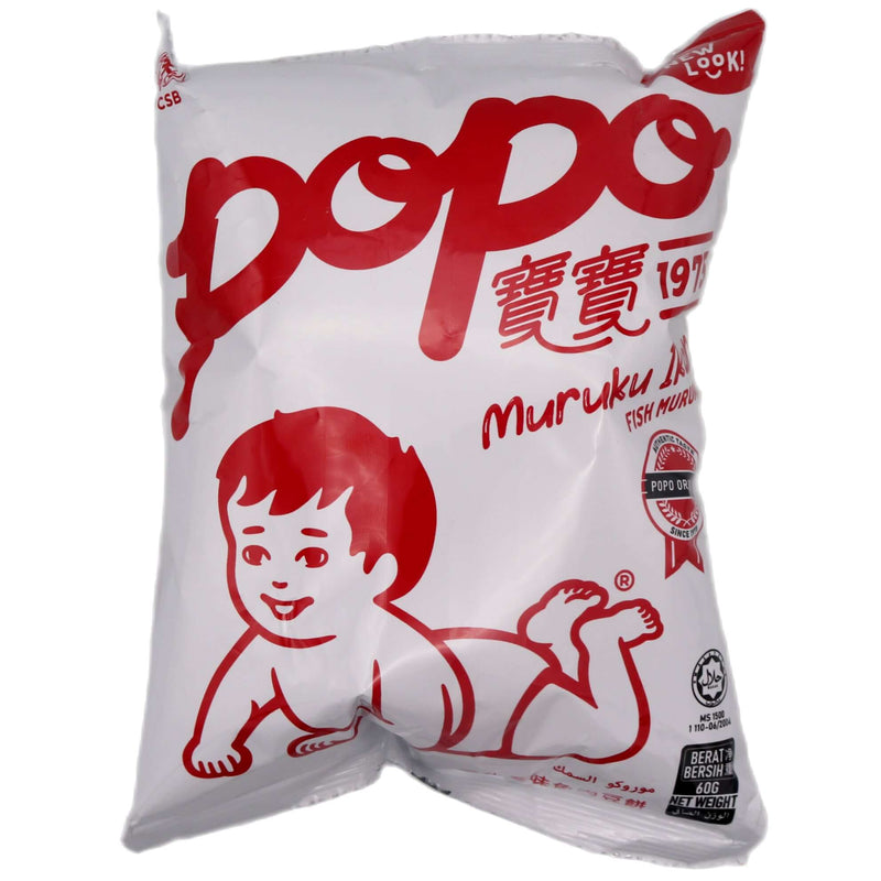 Popo Fish Muruku Original Flavour 寶寶香化美味魚肉豆餅 原味 60g - Tuk Tuk Mart