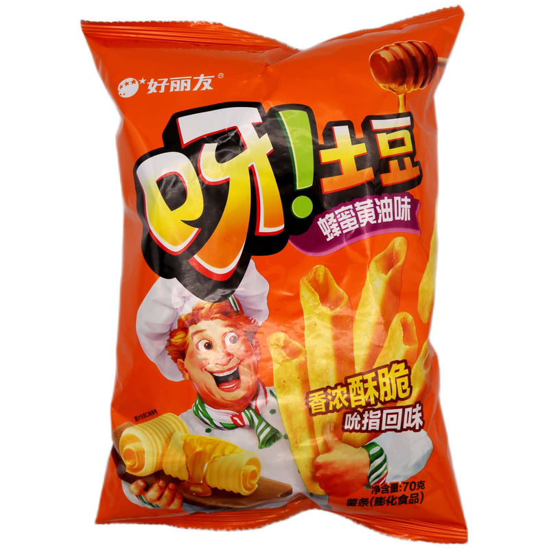 Orion Potato Chips Honey Butter Flavour 好朋友呀! 蜂蜜黃油味 70g - Tuk Tuk Mart
