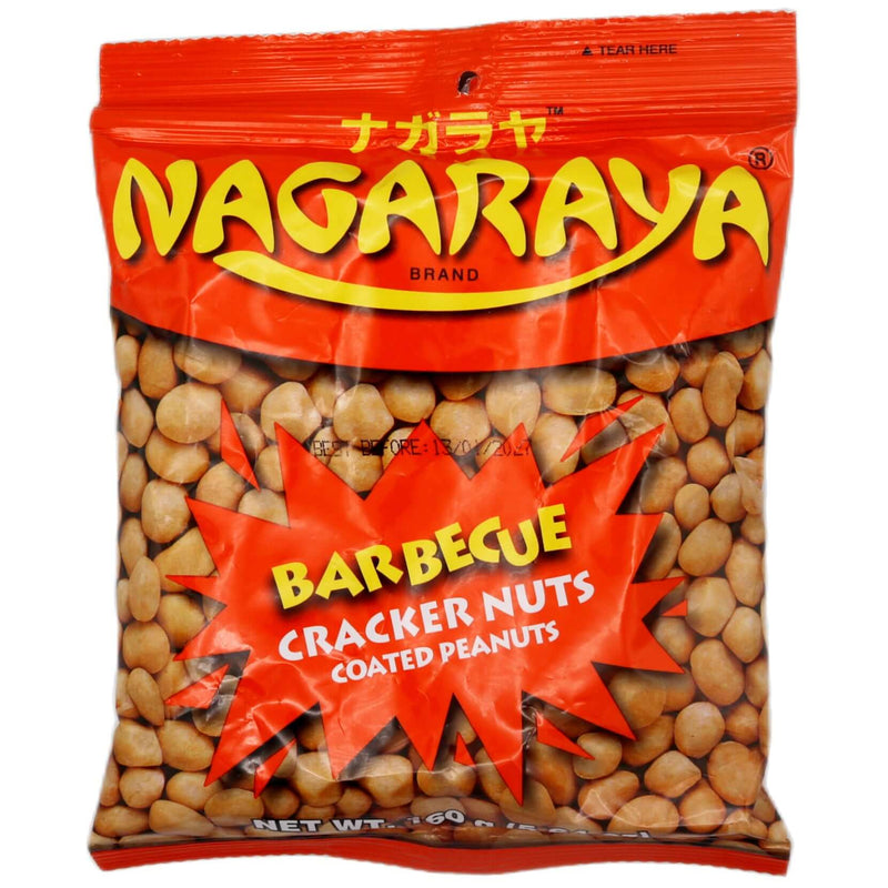 Magaraya Barbecue Flavour Cracker Nuts Coated Peanuts 160g - Tuk Tuk Mart