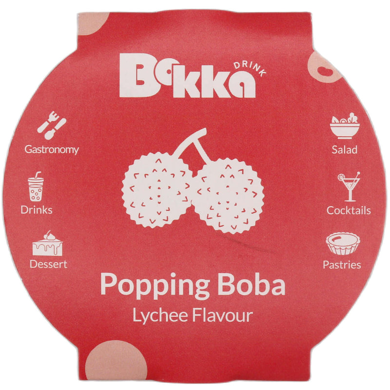 Bokka Popping Boba Lychee Flavour 140g - Tuk Tuk Mart