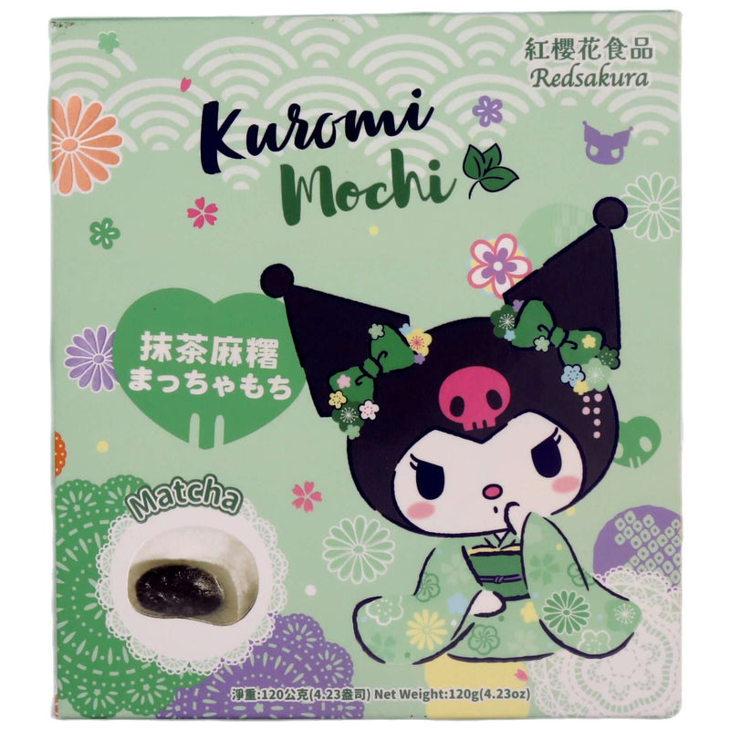 Red Sakura Kuromi Matcha Mochi (15g*8pcs) 120g - Tuk Tuk Mart