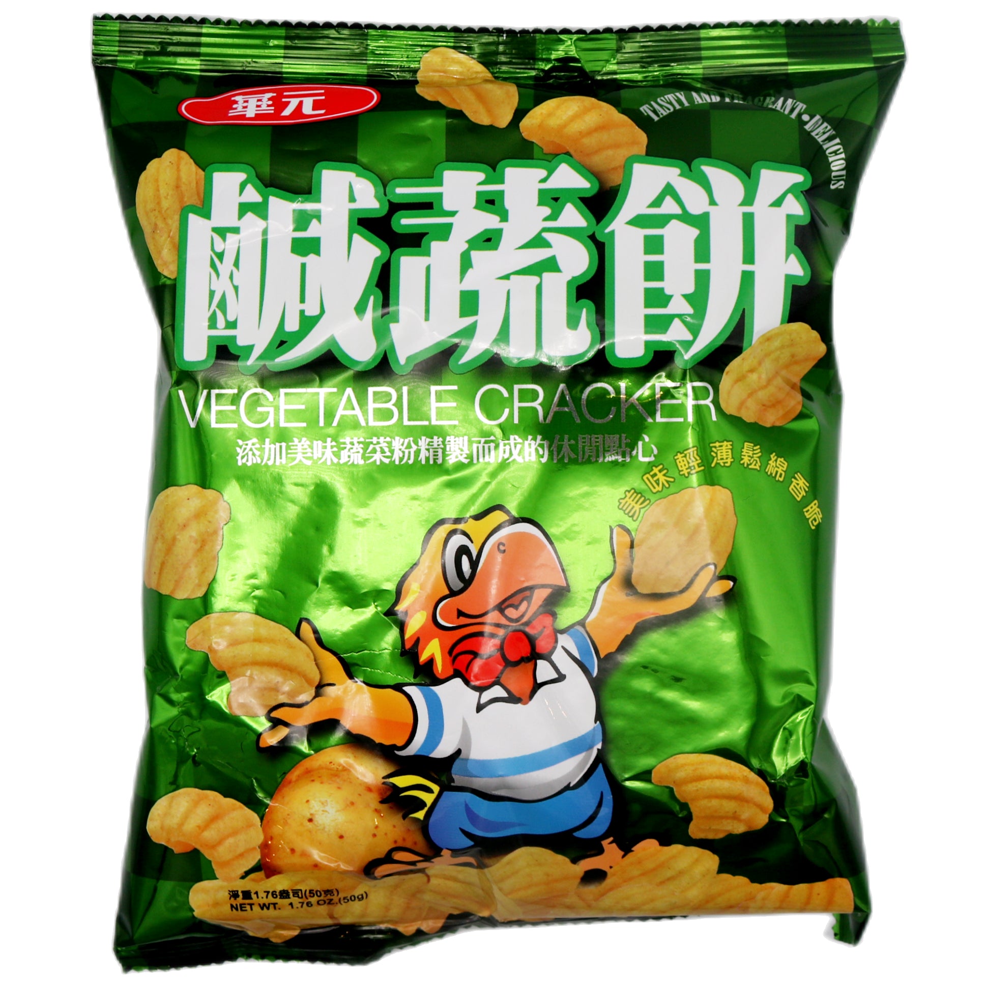 Hwa Yuan Vegetable Crackers 華元 鹹蔬餅 50g  - Tuk Tuk Mart