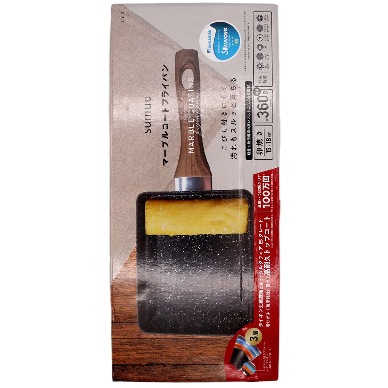 Sumuu JLY-3 Marble Coating Frying Pan (15x18cm) 360g - Tuk Tuk Mart