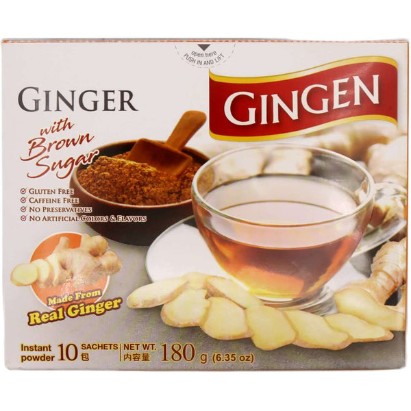 Gingen Ginger with Brown Sugar (10 sachets) 180g - Tuk Tuk Mart