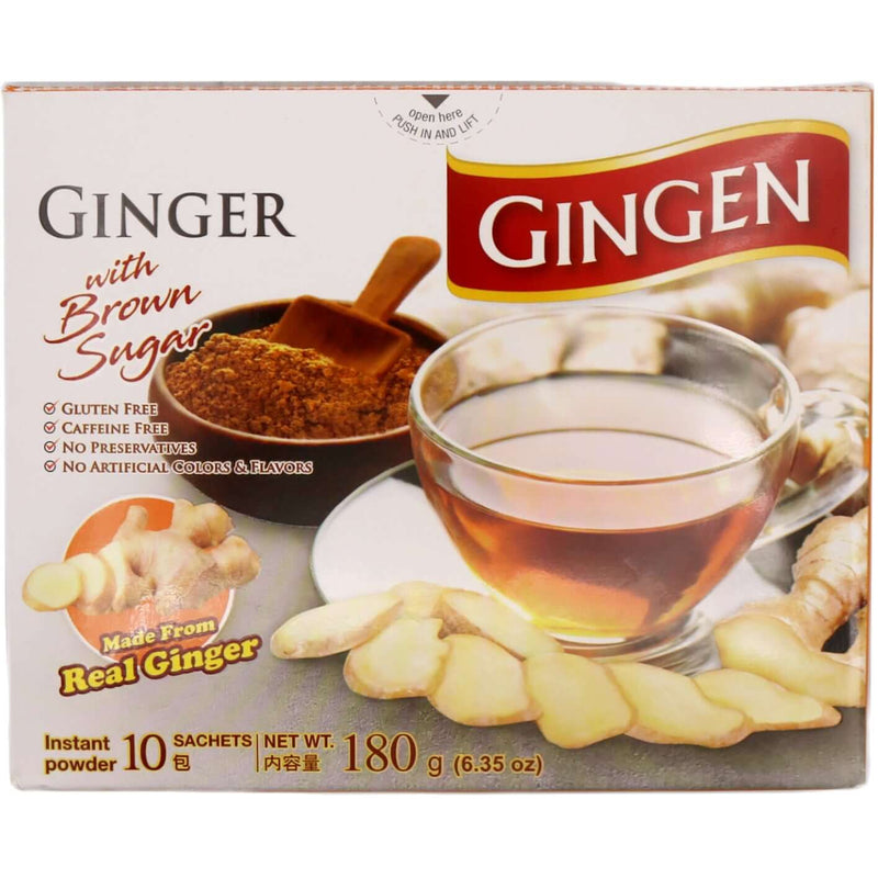 Gingen Ginger with Brown Sugar (10 sachets) 180g - Tuk Tuk Mart