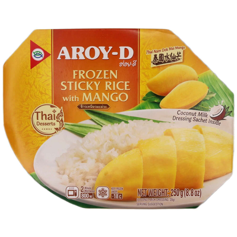 Aroy-D Frozen Sticky Rice with Mango 250g (Frozen) - Tuk Tuk Mart