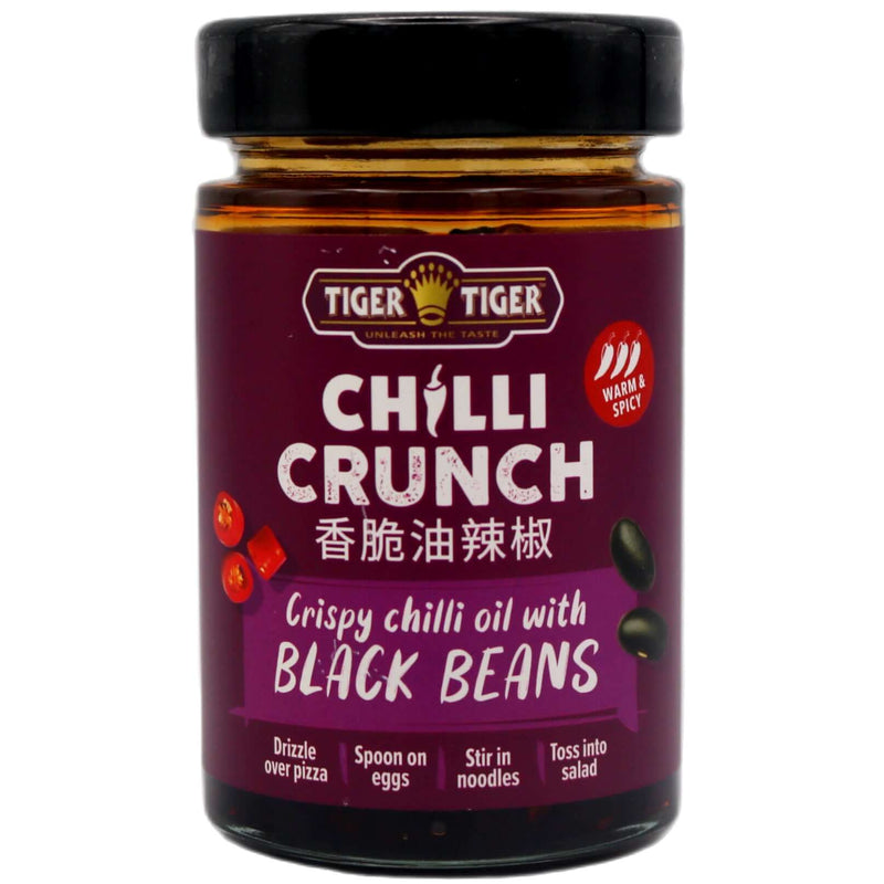 Tiger Tiger Chilli Crunch Crispy Chilli Oil with Black Beans 170g - Tuk Tuk Mart