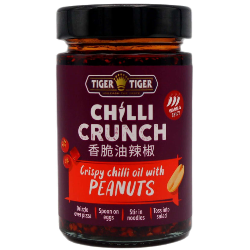 Tiger Tiger Chilli Crunch Crispy Chilli Oil with Peanuts 170g - Tuk Tuk Mart