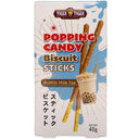 Tiger Tiger Popping Candy Biscuit Sticks Bubble Milk Tea Flavour 40g - Tuk Tuk Mart
