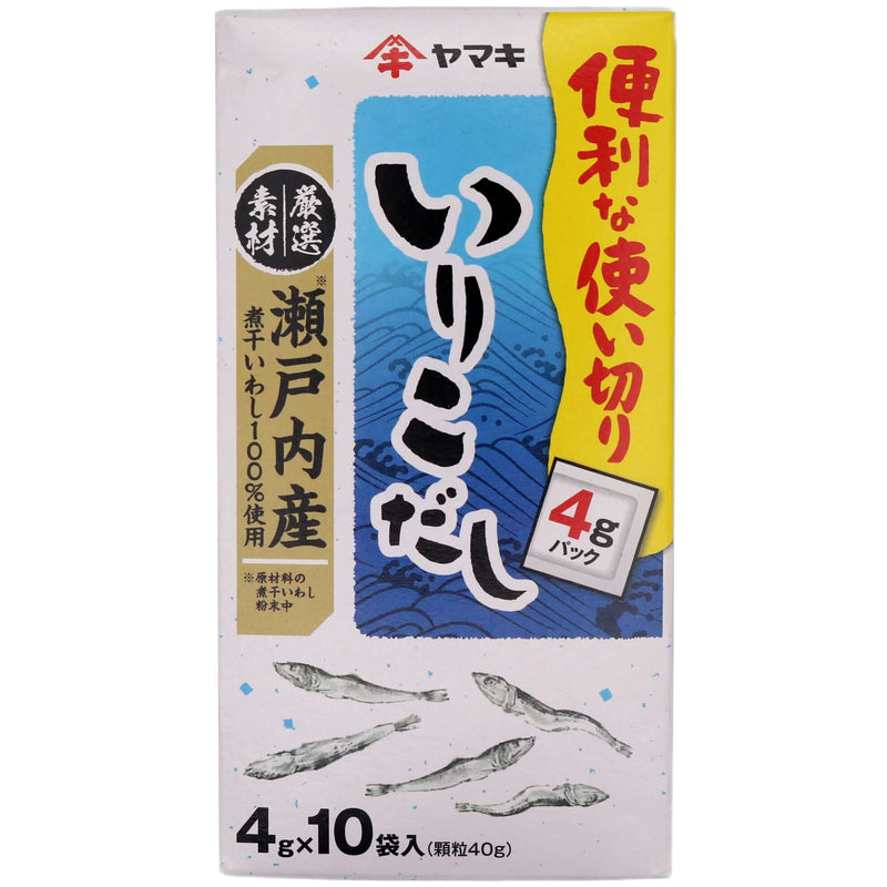 Yamaki Setouchi Iriko Dashi Fish Stock (4g*10pcs) 40g - Tuk Tuk Mart