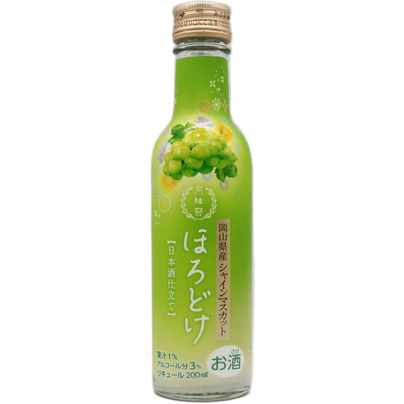Gekkeikan Horodoke Sake Liqueur with Shine Muscat Grape Flavour (Alc. 3.0% Vol.) 200ml - Tuk Tuk Mart
