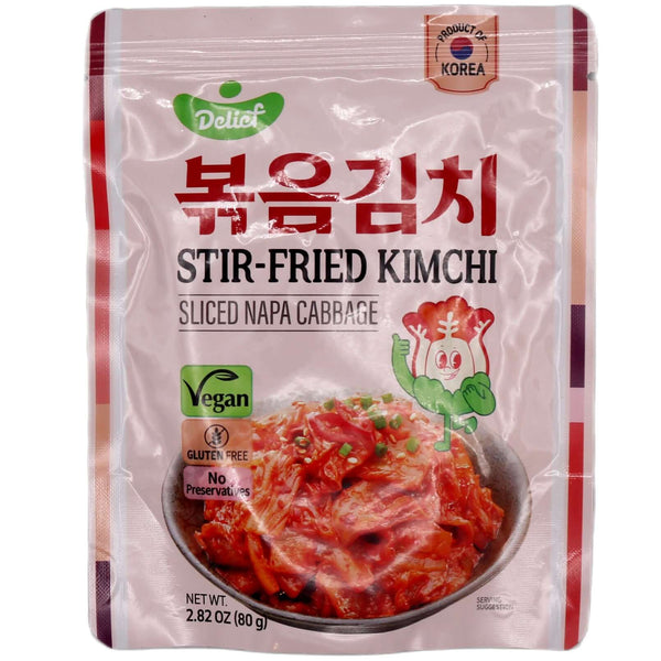 Delief Stir-Fried Kimchi (Sliced Napa Cabbage) 80g - Tuk Tuk Mart