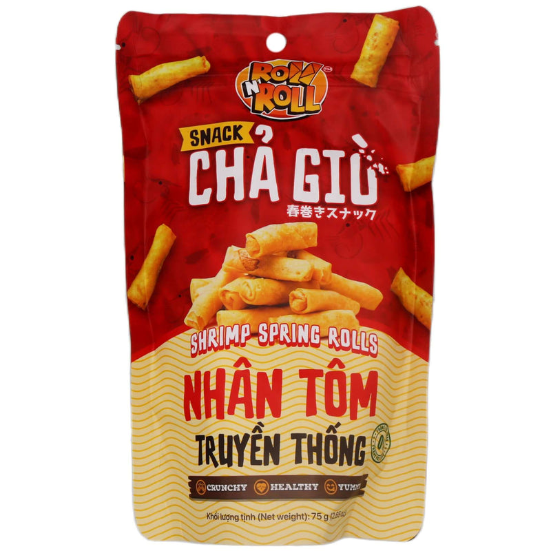 Roll N' Roll Snack Shrimp Spring Rolls 75g - Tuk Tuk Mart