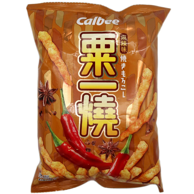 Calbee Grill-A-Corn Sticks Mala Flavour 粟一燒麻辣味 80g - Tuk Tuk Mart