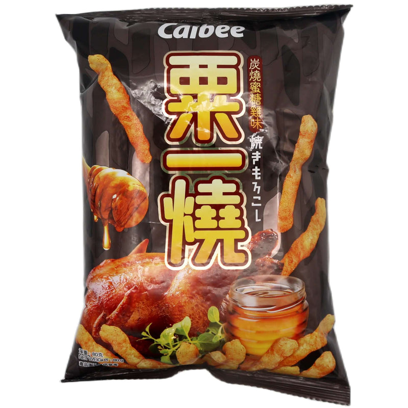 Calbee Grill-A-Corn Sticks Roasted Chicken Flavour 粟一燒炭燒蜜糖雞味 80g - Tuk Tuk Mart