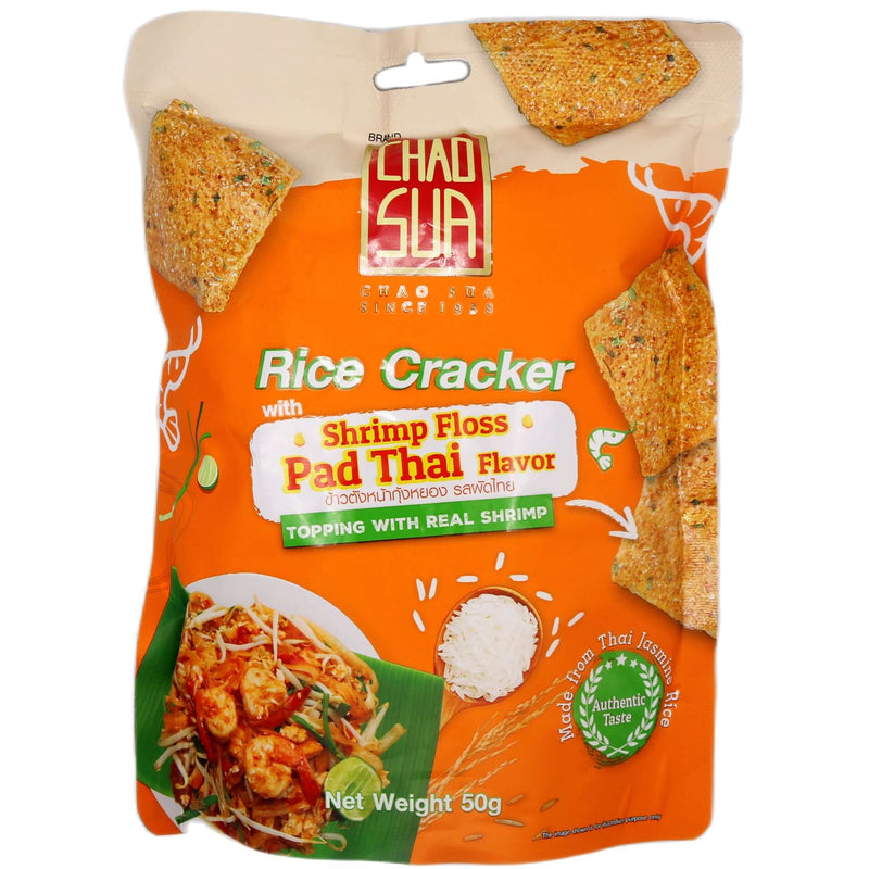 Chao Sua Rice Cracker Shrimp Pad Thai Flavour 50g - Tuk Tuk Mart