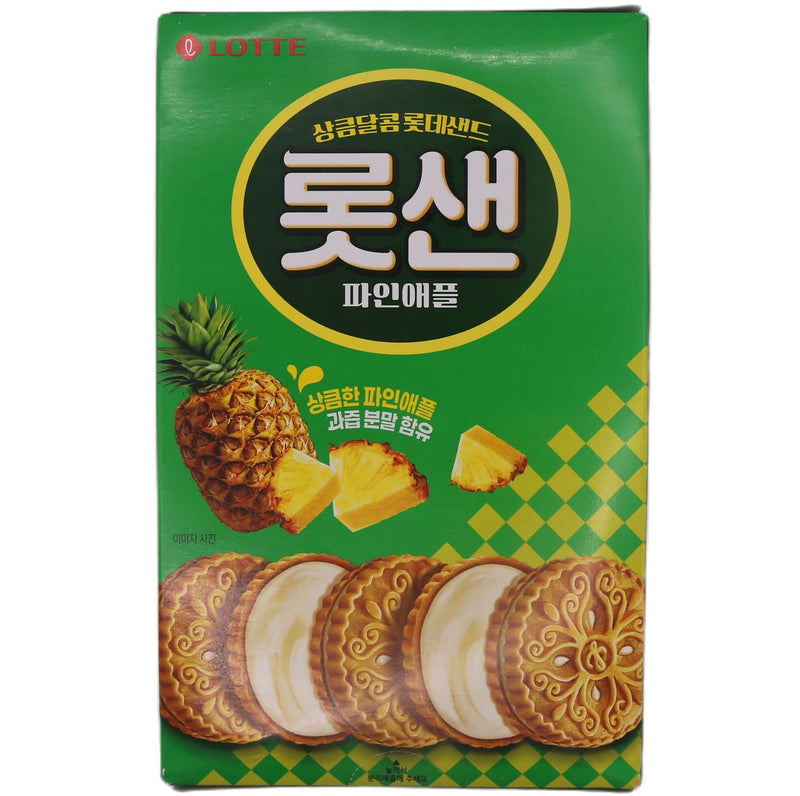 Lotte Sand Biscuit Pineapple Flavour (52.5g*6pcs) 315g - Tuk Tuk Mart