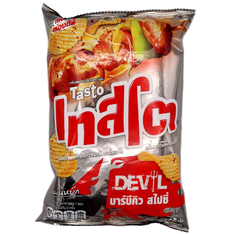 Tasto Devil Potato Chips BBQ Flavour 42g - Tuk Tuk Mart