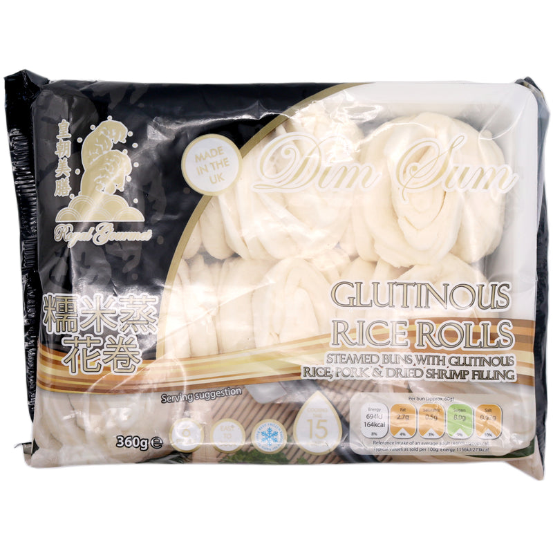 Royal Gourmet Glutinous Rice Roll 糯米蒸花卷 (6pcs) 360g (Frozen) - Tuk Tuk Mart