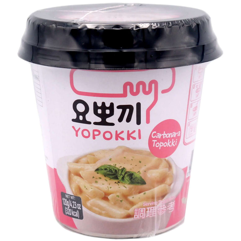 Young Poong Yopokki Cup - Carbonara Topokki (Rice Cake) 120g - Tuk Tuk Mart