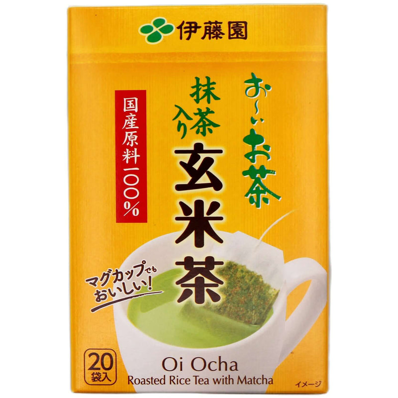 ITO EN Oi Ocha Eco Roasted Brown Rice Teabag (1.9g*20pcs) 36g - Tuk Tuk Mart