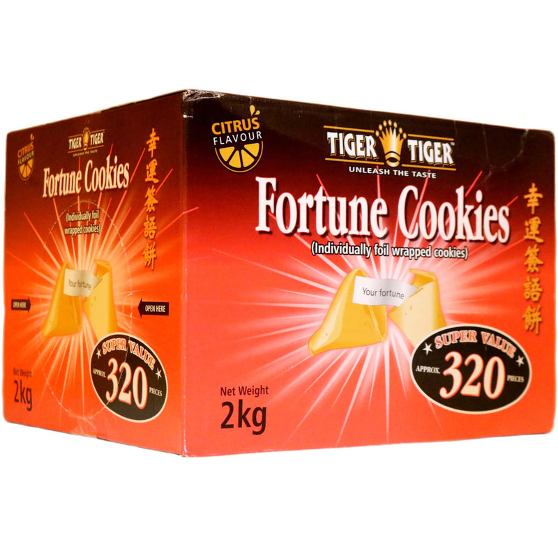 Tiger Tiger Fortune Cookies (Approx. 320pcs) 2kg - Tuk Tuk Mart