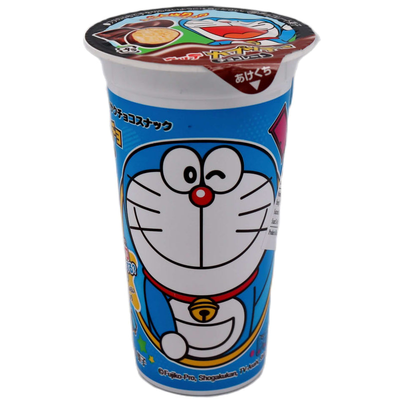 Lotte Cappucio Doraemon Chocolate Corn Snacks 37g - Tuk Tuk Mart
