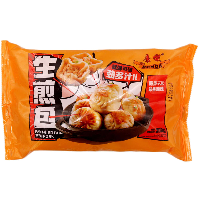 Honor Pan Fried Bun with Pork 康樂生煎包 300g (Frozen) - Tuk Tuk Mart