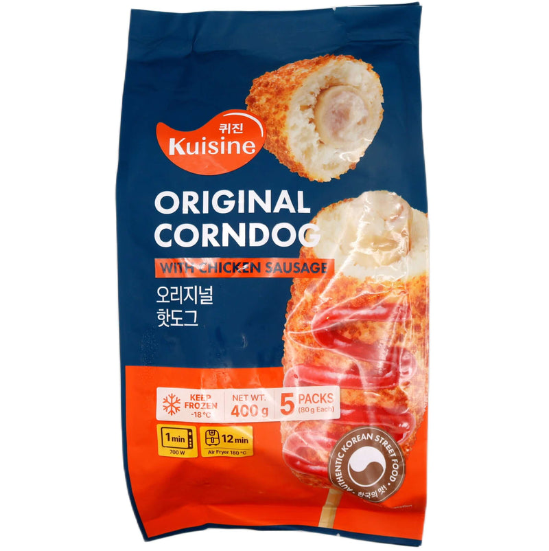 Kuisine Original Corndog with Chicken Sausage (80g*5packs) 400g (Frozen) - Tuk Tuk Mart
