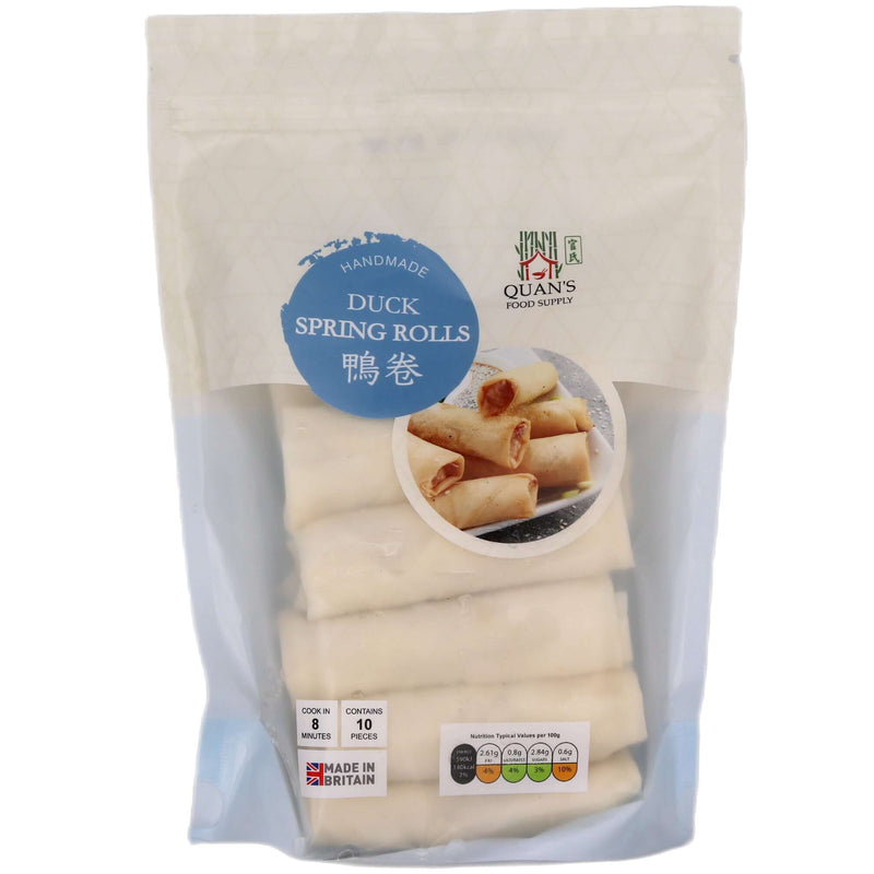 Quan's Duck Spring Rolls 官氏鴨卷 (10Pcs) 400g (Frozen) - Tuk Tuk Mart