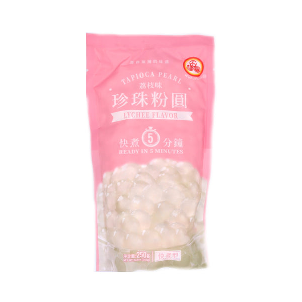 WuFuYuan Tapioca Pearl Lychee Flavour 250g - Tuk Tuk Mart
