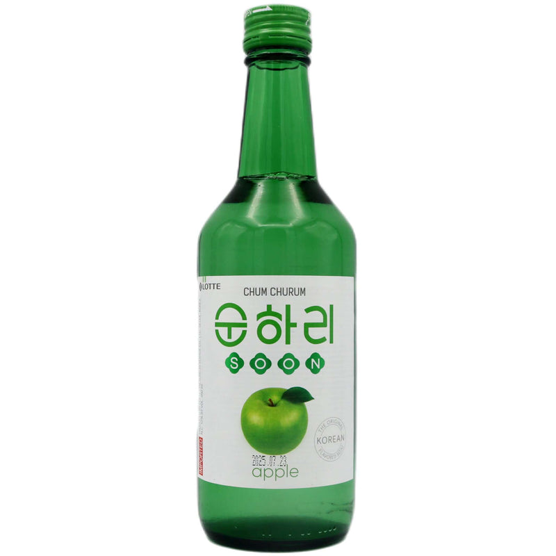 Lotte Chum Churum Apple Flavoured Soju (Alc. 12% Vol.) 350ml - Tuk Tuk Mart