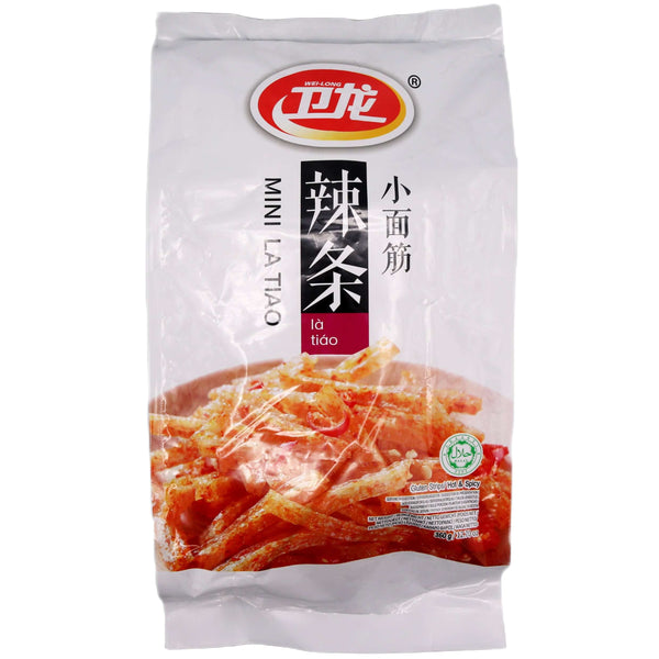 Wei Long Latiao Mini (Gluten Strips) Hot Flavour 360g - Tuk Tuk Mart