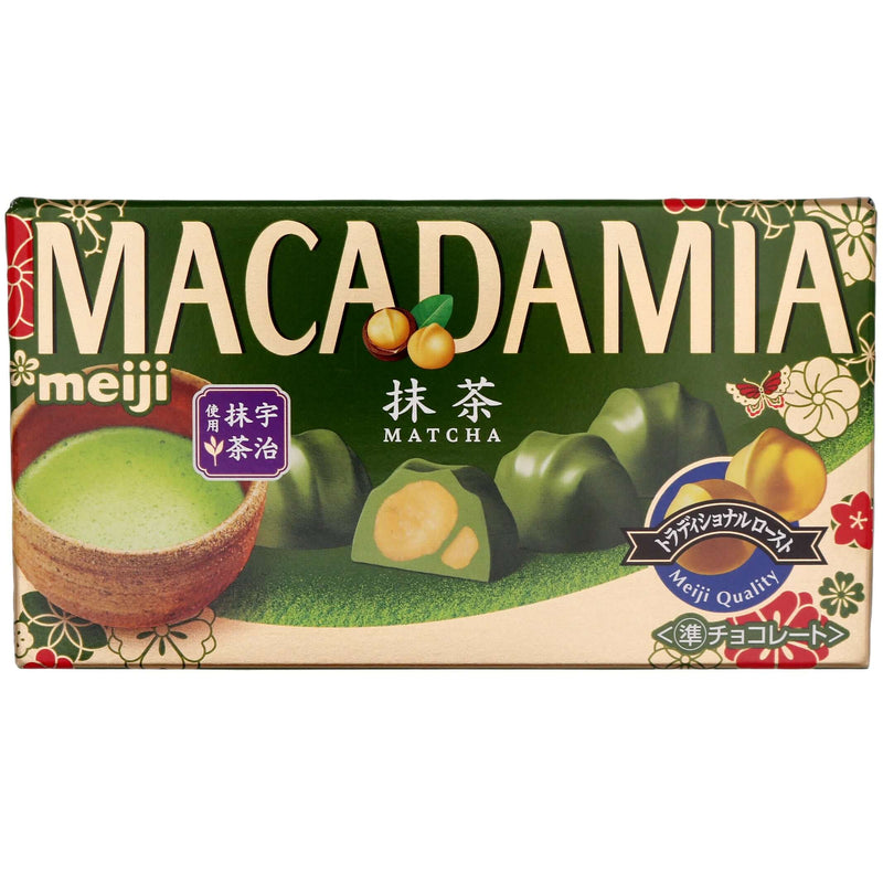 Meiji Macadamia Matcha 63g - Tuk Tuk Mart
